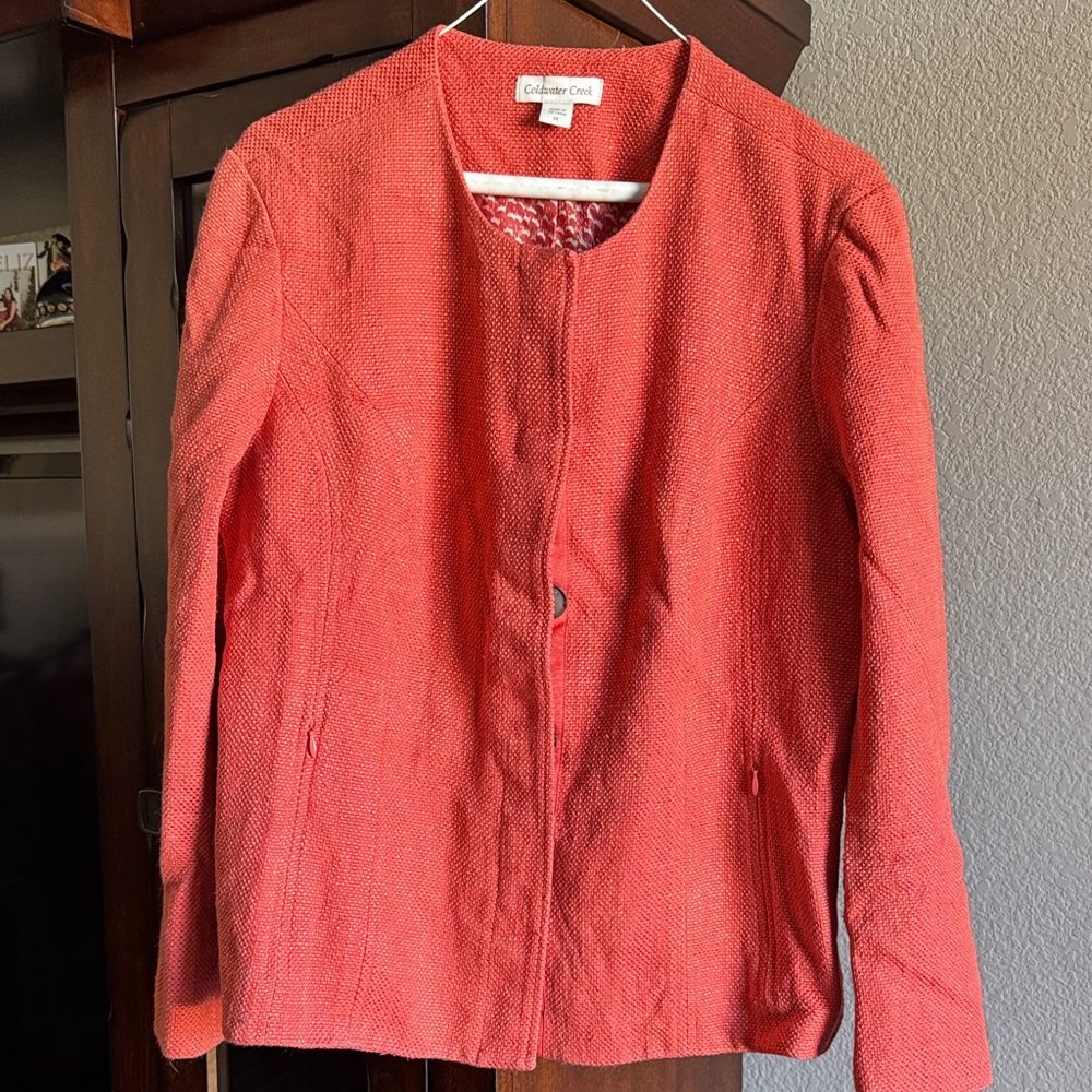 Coldwater Creek Women's Coral Blazer